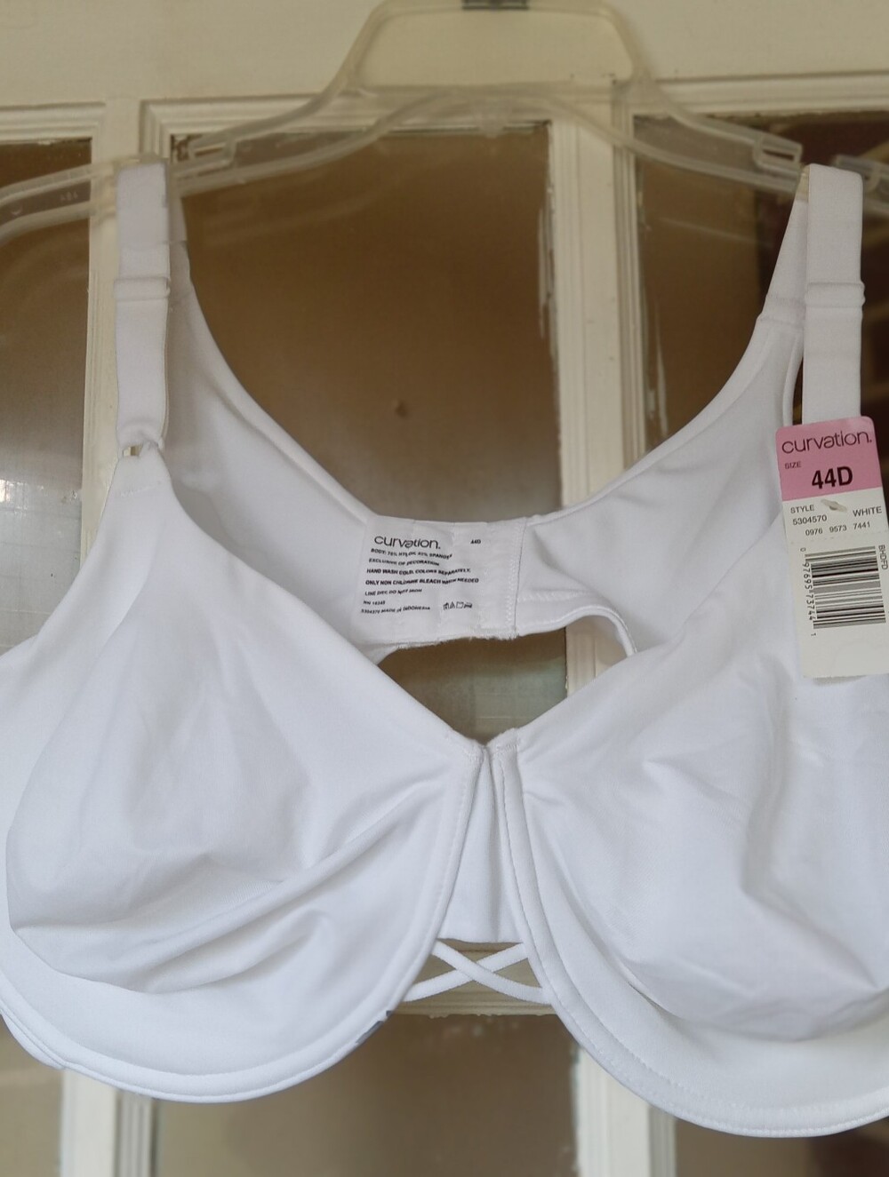 NWT Curvation White Full Coverage Underwire Bra 44D